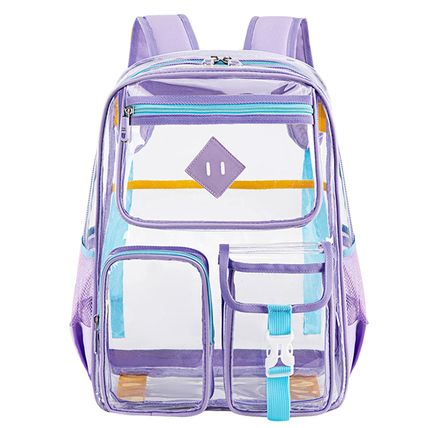 KEBEIXUAN Clear Backpack Heavy Duty PVC See-Through Bag