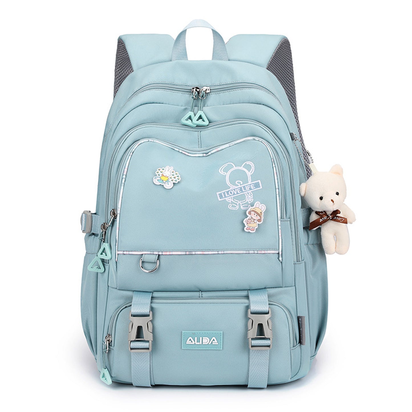 KEBEIXUAN Girls Backpacks Bear Bookbags Elementary Middle School Laptop Compartment