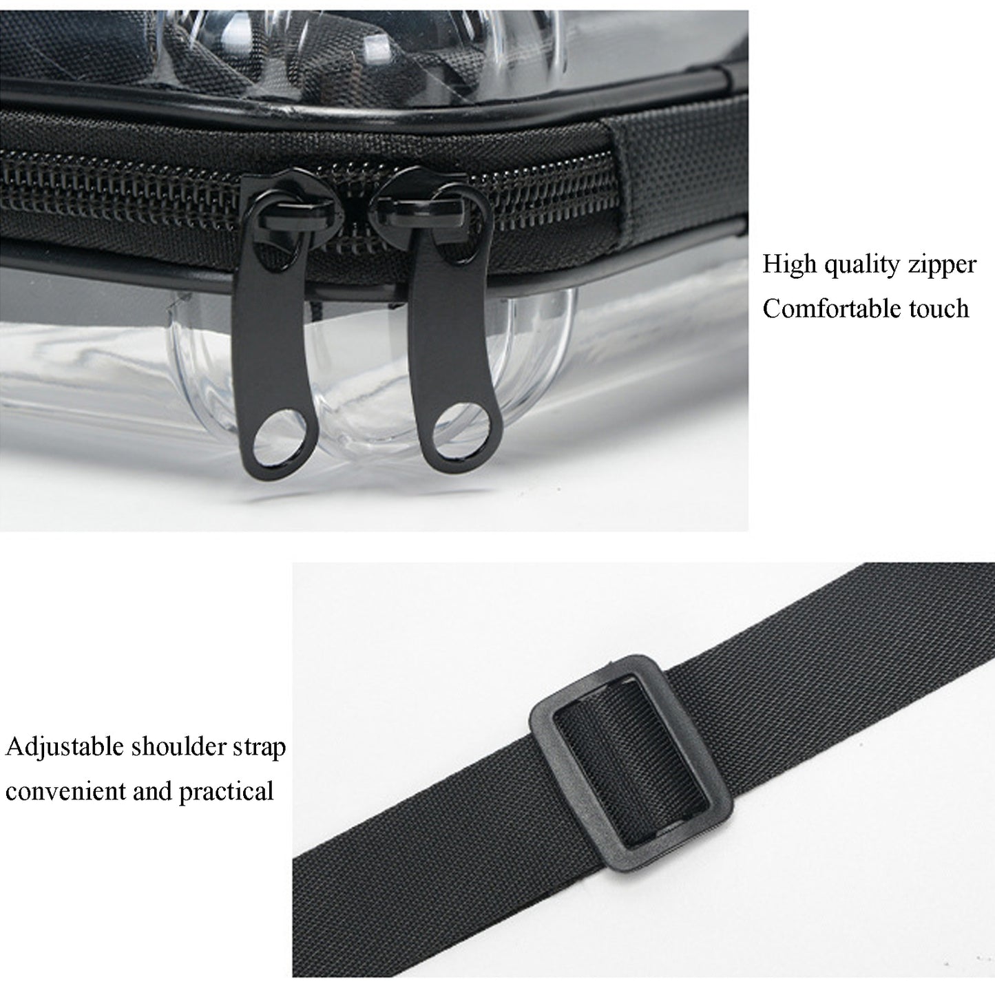 KEBEIXUAN Clear Purse for Women Stadium Crossbody Bag
