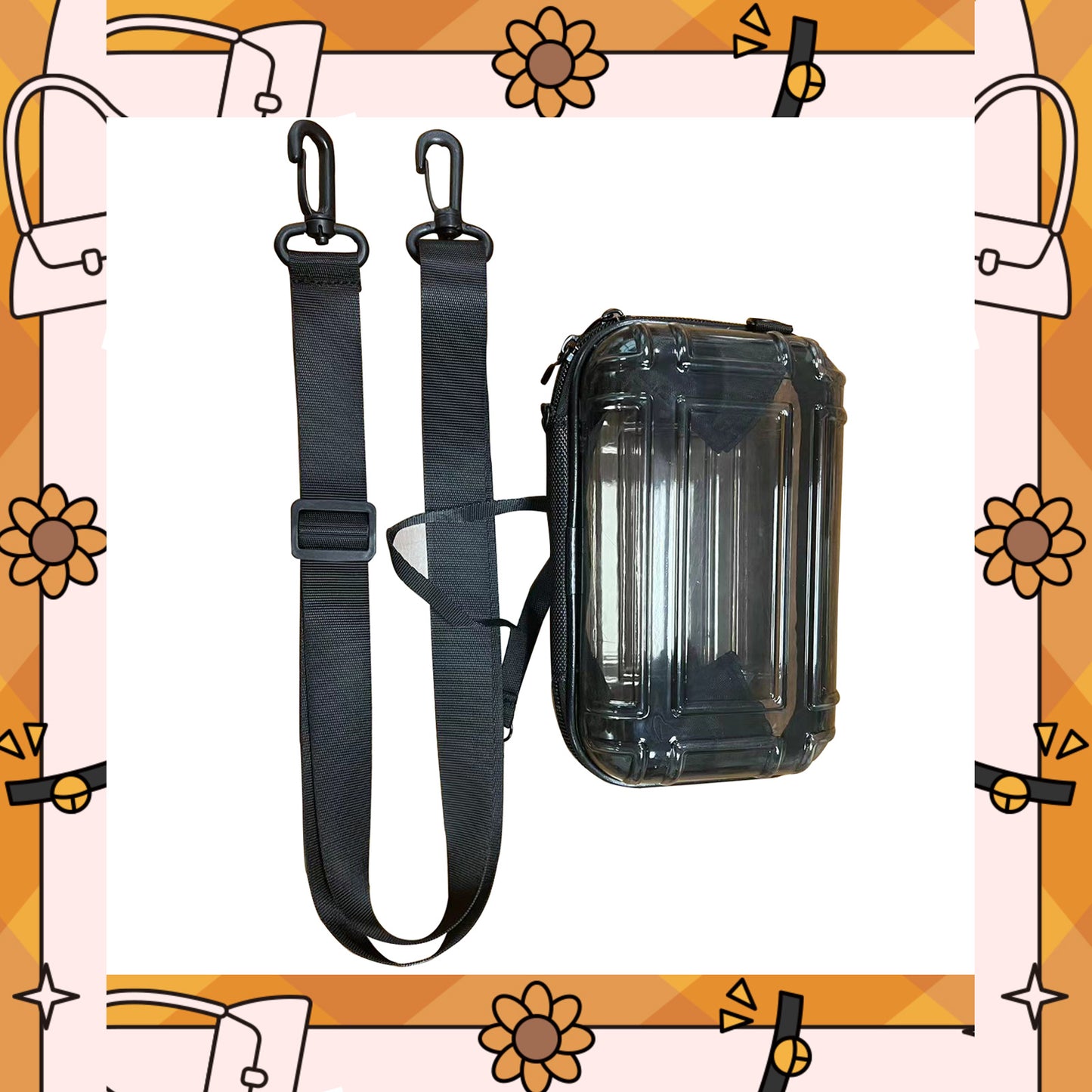 KEBEIXUAN Clear Purse for Women Stadium Crossbody Bag