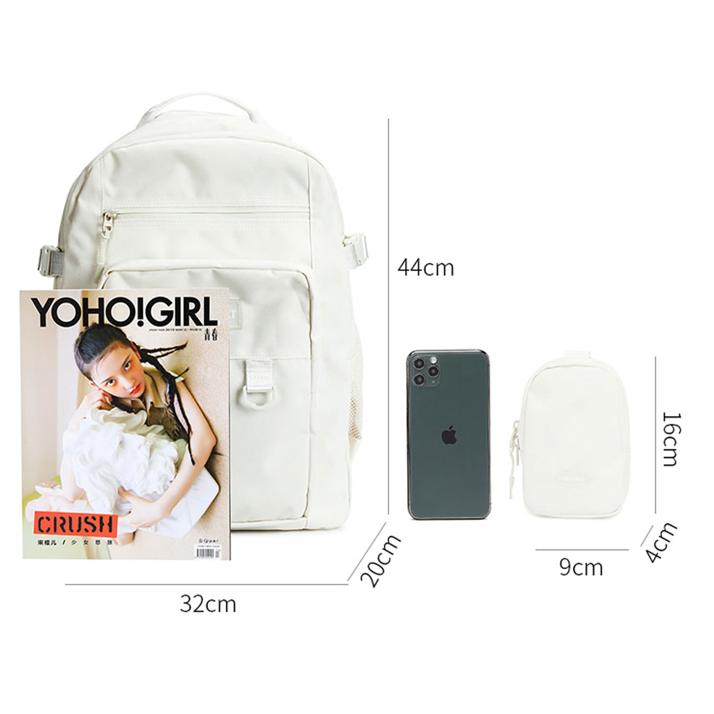 KEBEIXUAN Large School Backpack for Teen Girls – Stylish Bookbag with Laptop Sleeve for High School, College & Daily Use
