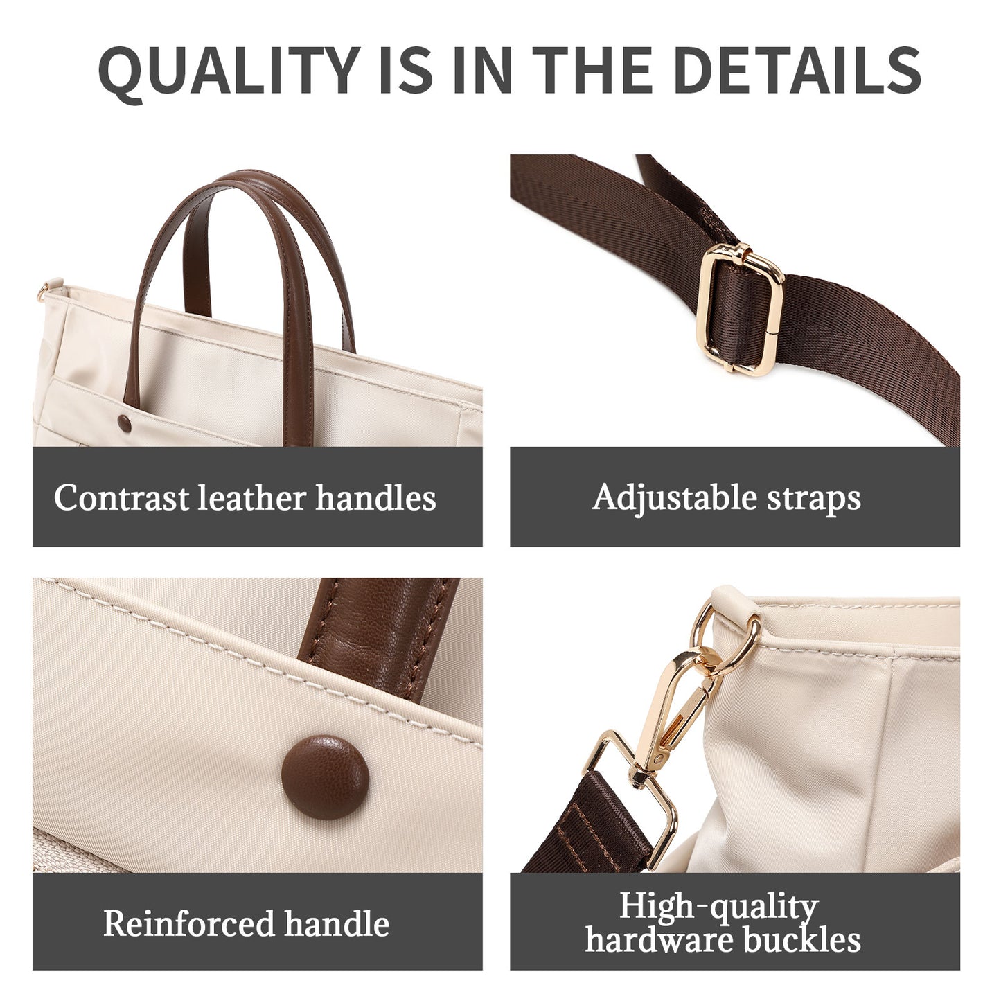 KEBEIXUAN Women's Laptop Bag - Stylish Shoulder Tote for Computers and Tablets, Ideal Work Handbag and Gift for Teachers