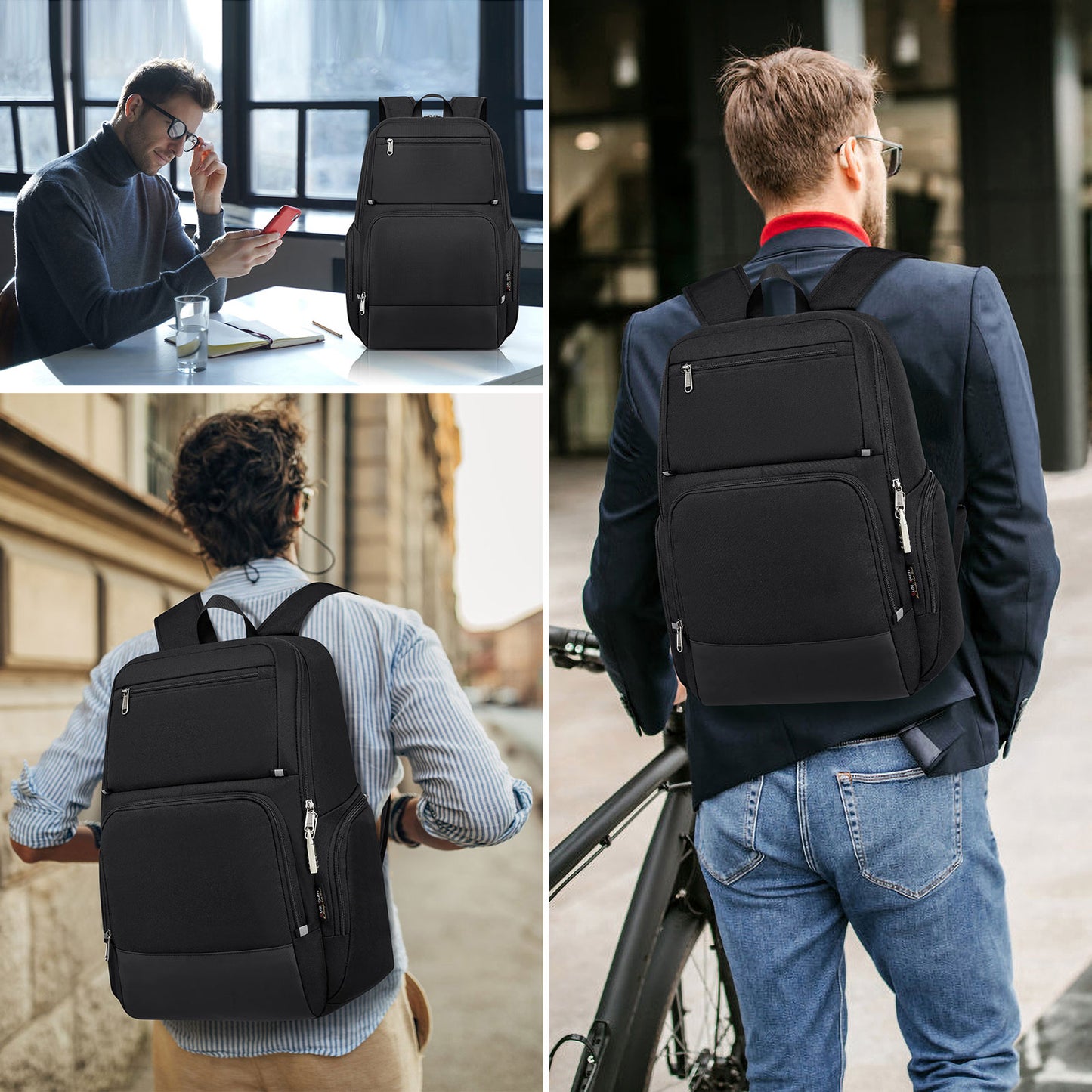 KEBEIXUAN Backpacks for Men Business Laptop Backpack Anti Theft College School Work Backpack Fits 17 Inch Computer