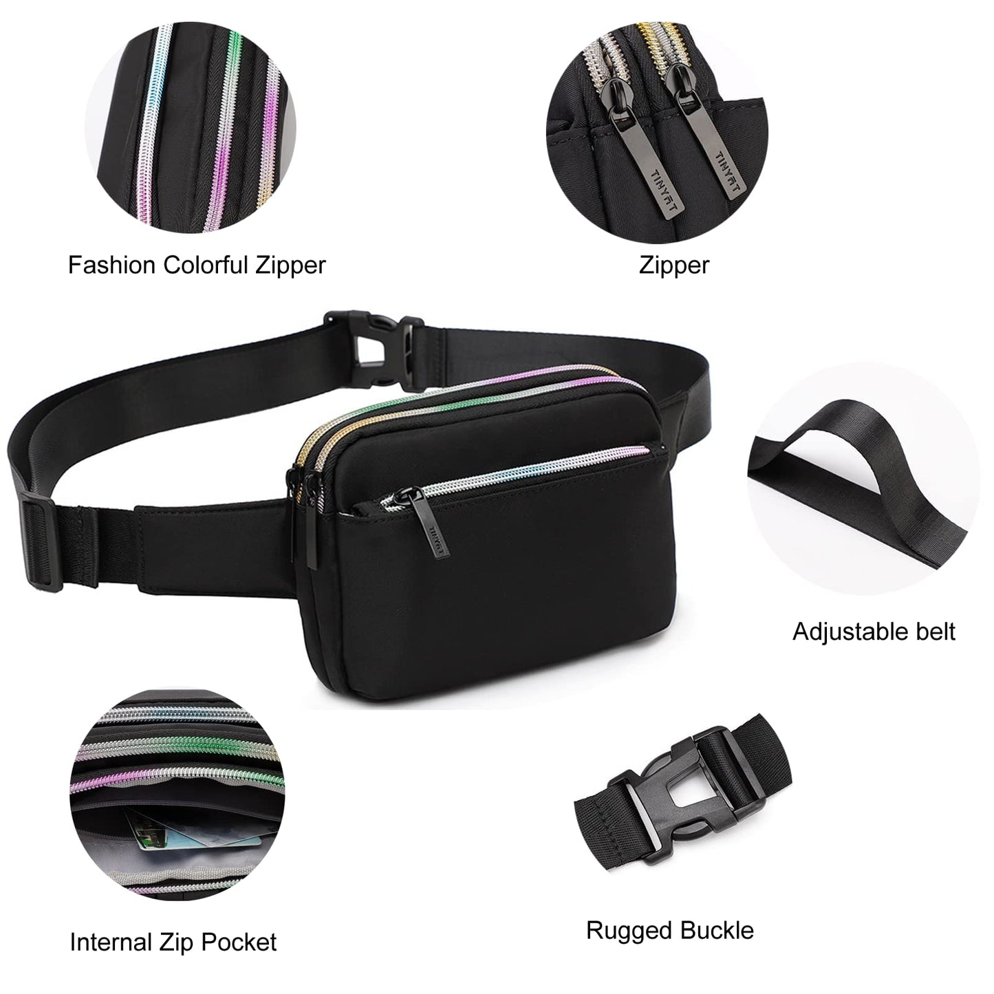 kebeixuan fanny pack belt bag stylish water repellent