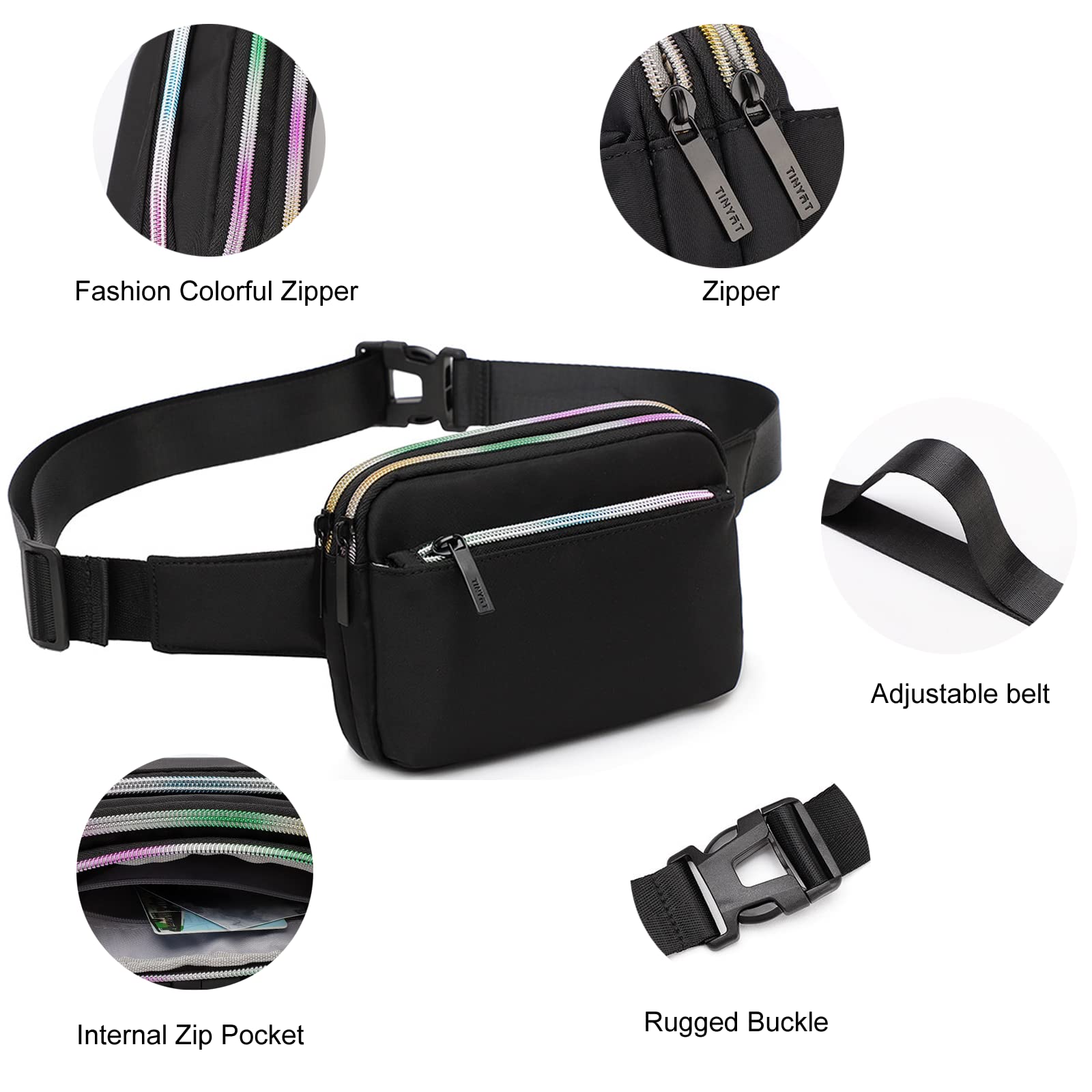 kebeixuan fanny pack belt bag stylish water repellent