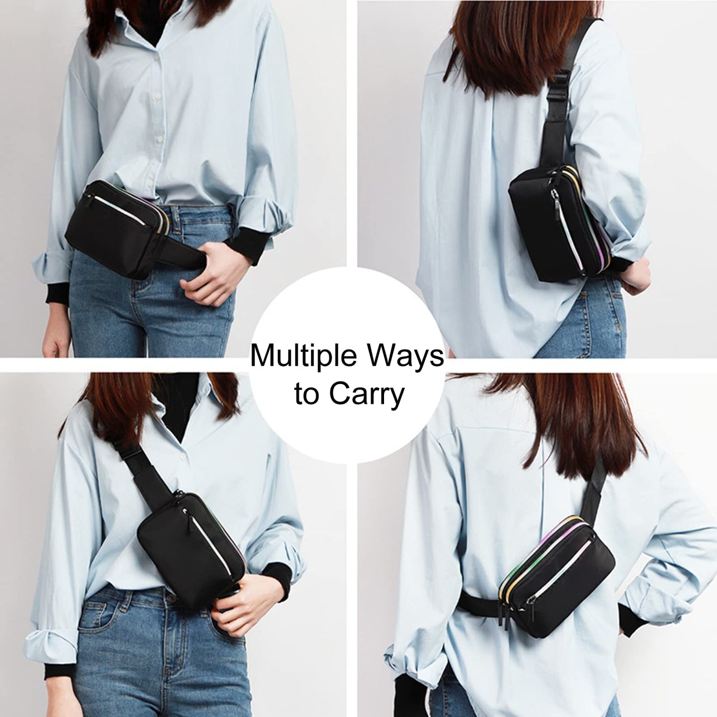 kebeixuan fanny pack belt bag stylish water repellent