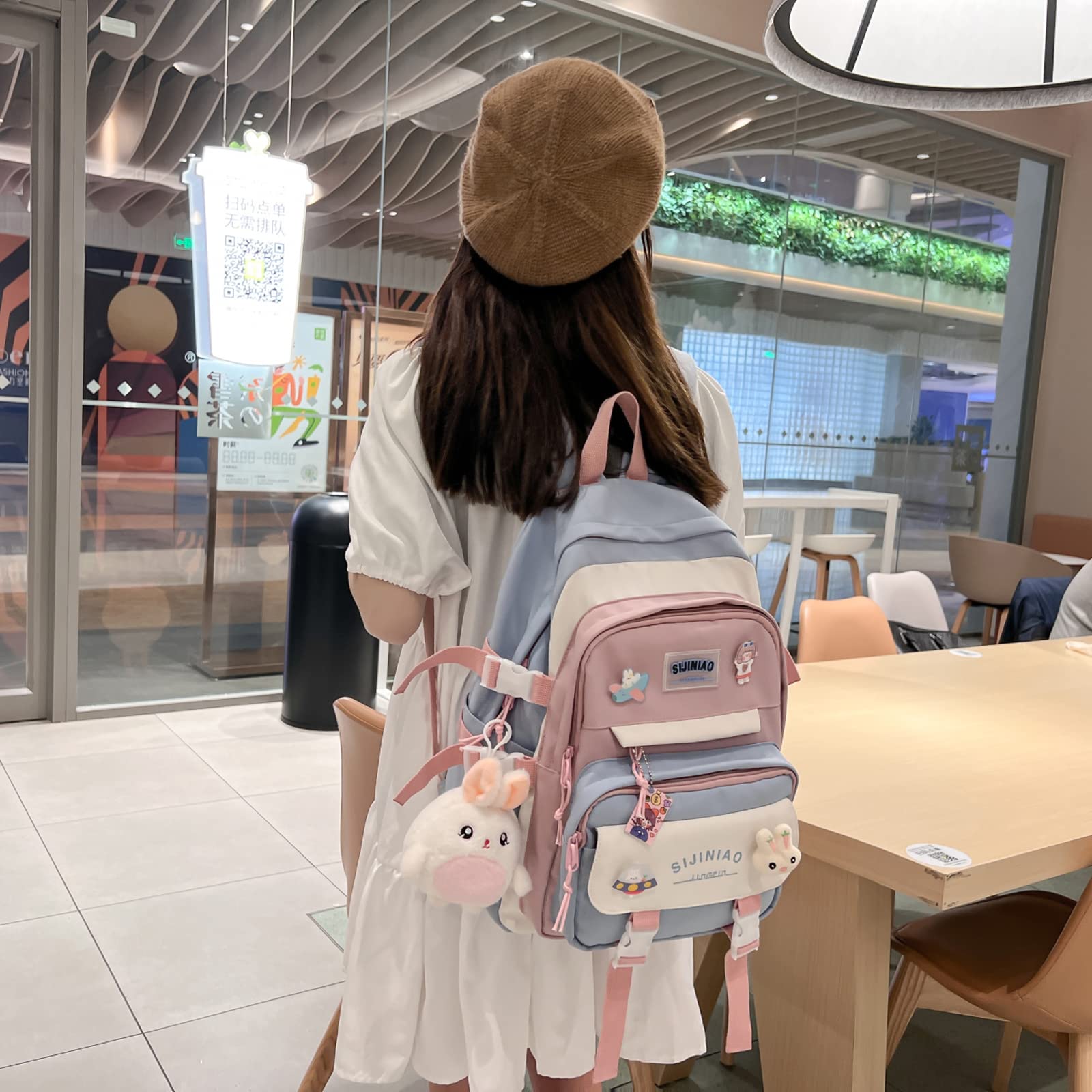 kebeixuan girls backpacks cute lightweight multiple compartments laptop