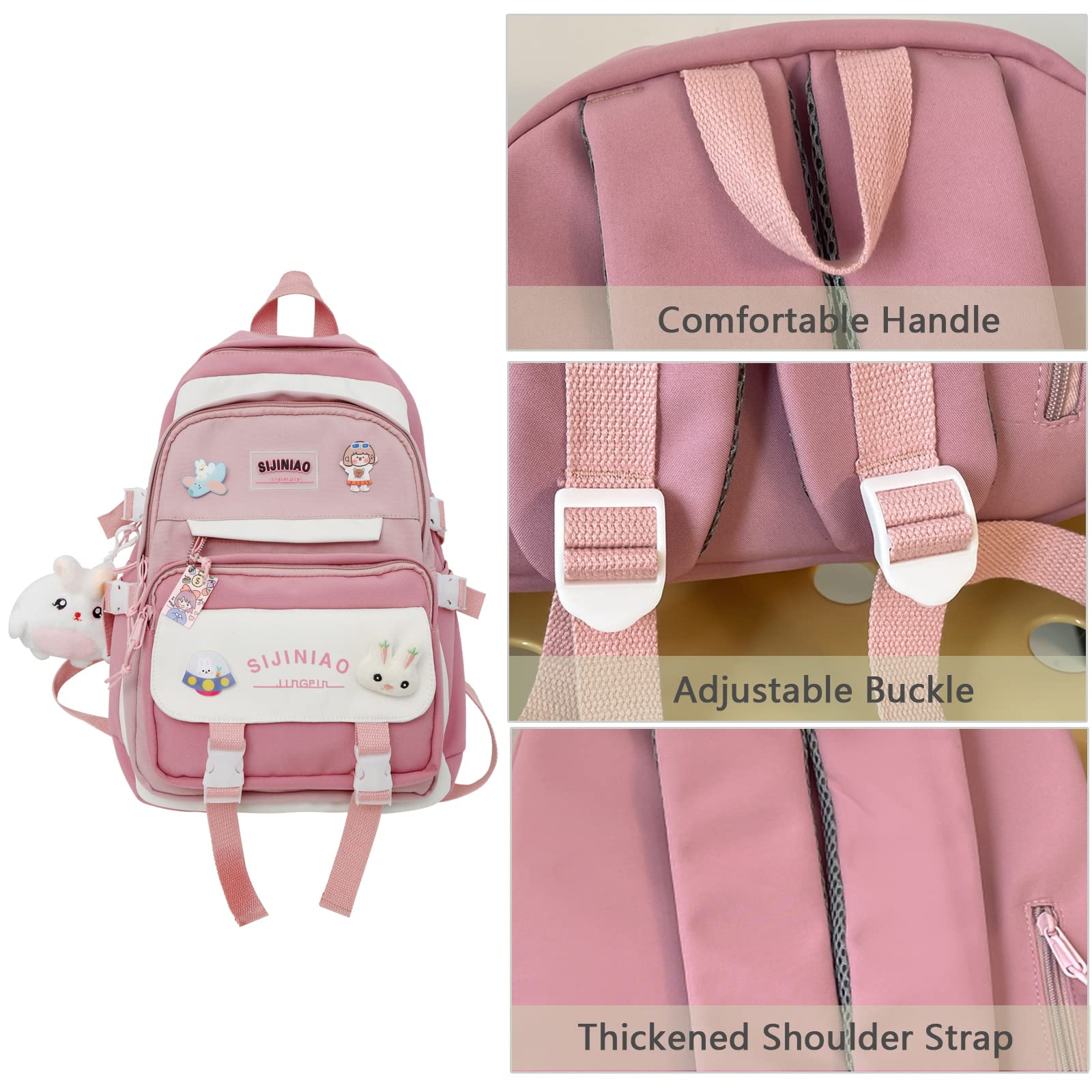 kebeixuan girls backpacks cute lightweight multiple compartments laptop