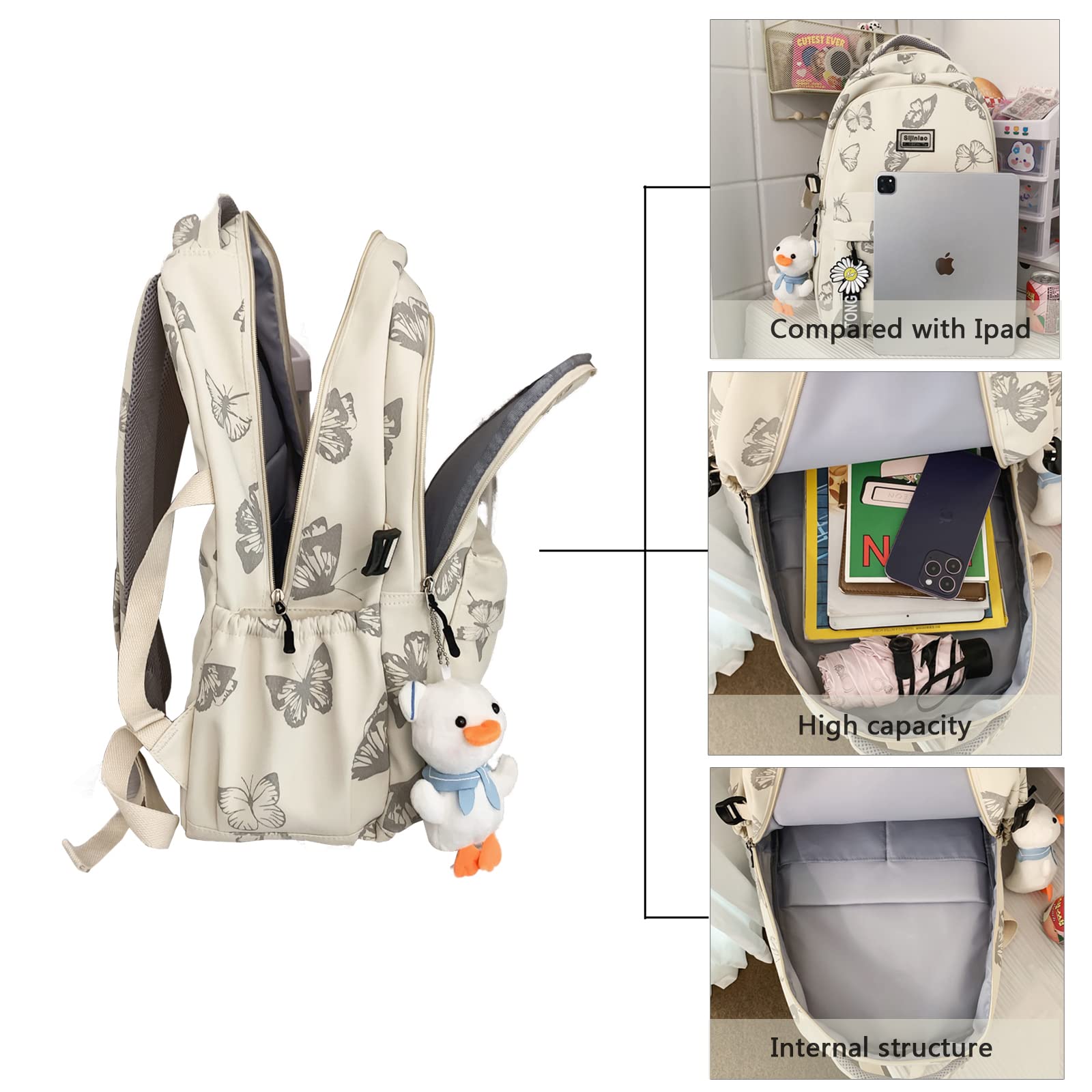 kebeixuan girls backpacks cute schoolbag water-repellent cute lightweight