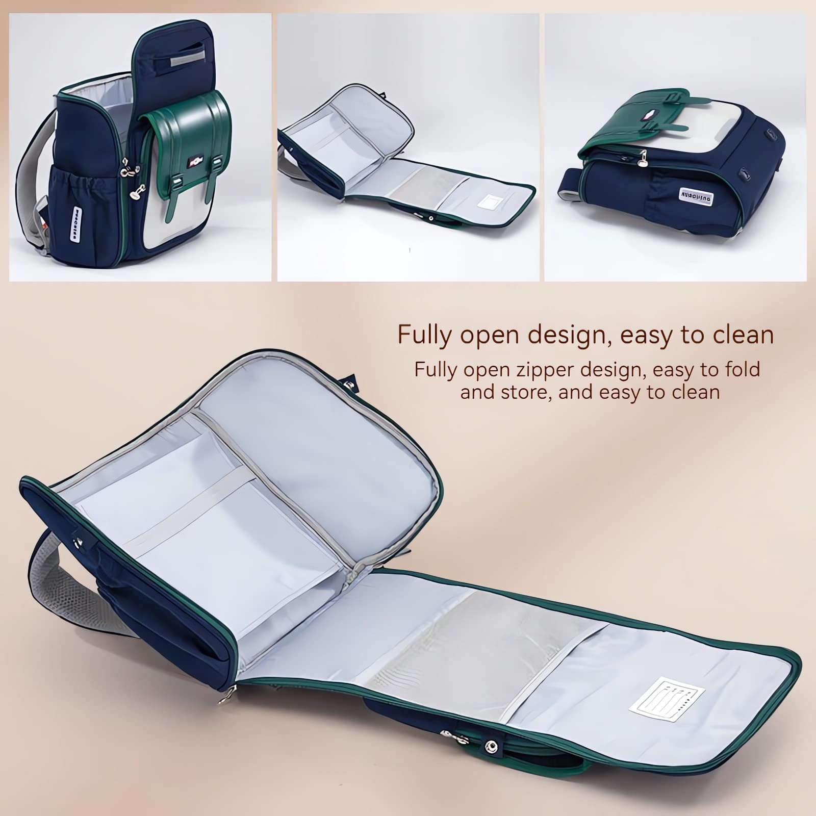 kebeixuan boys school backpack stylish foldable kids reflective bookbag