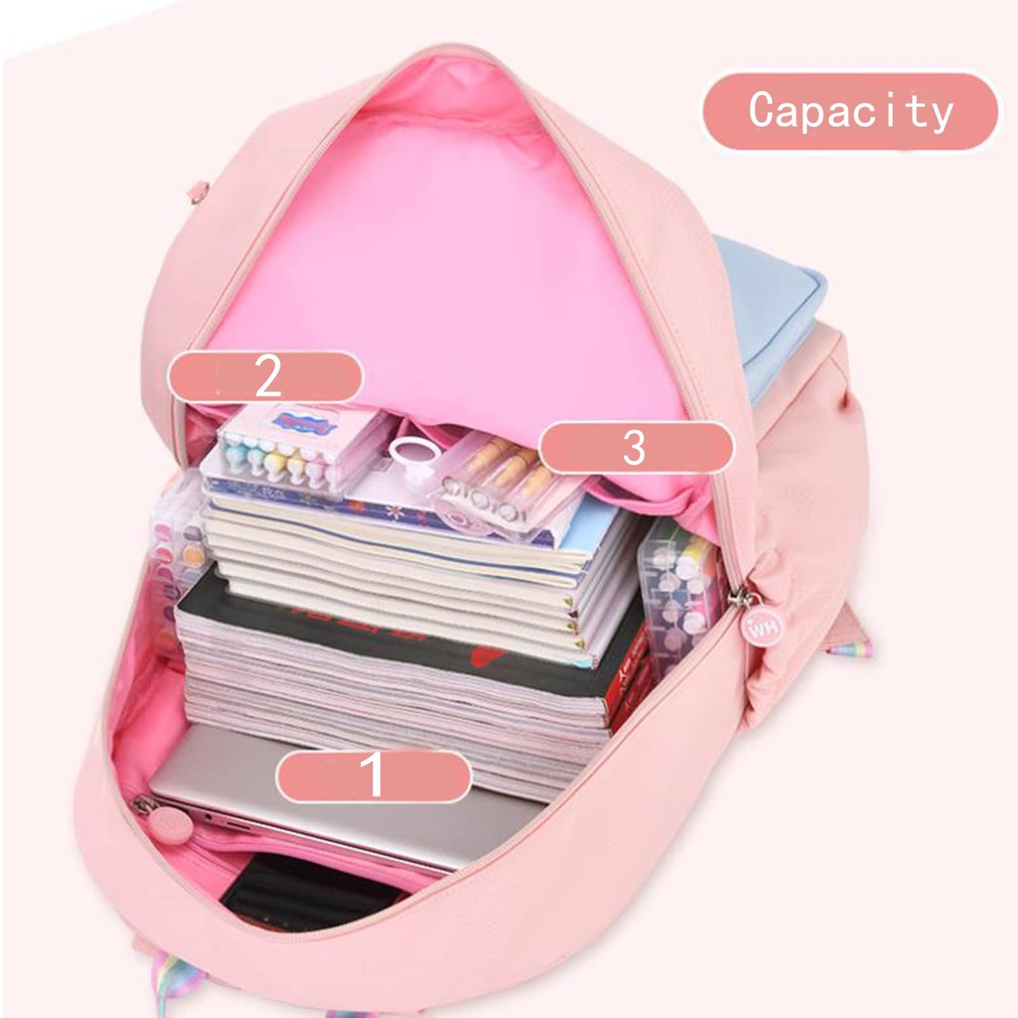 kebeixuan girls backpacks schoolbag cute aesthetic bookbag