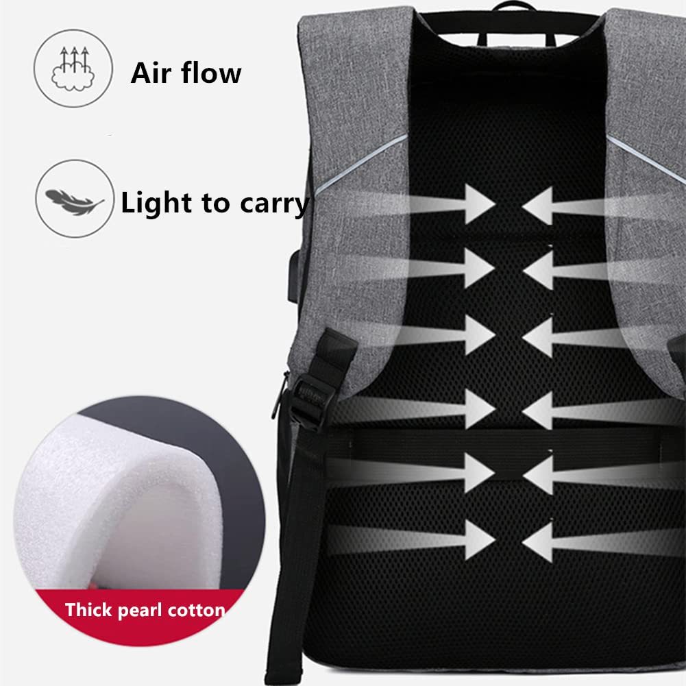 kebeixuan laptop backpack padded bag USB charging