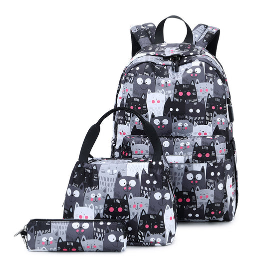 KEBEIXUAN 3pc Girls Backpacks Teenagers School Bookbag for Teen Girls Daypack