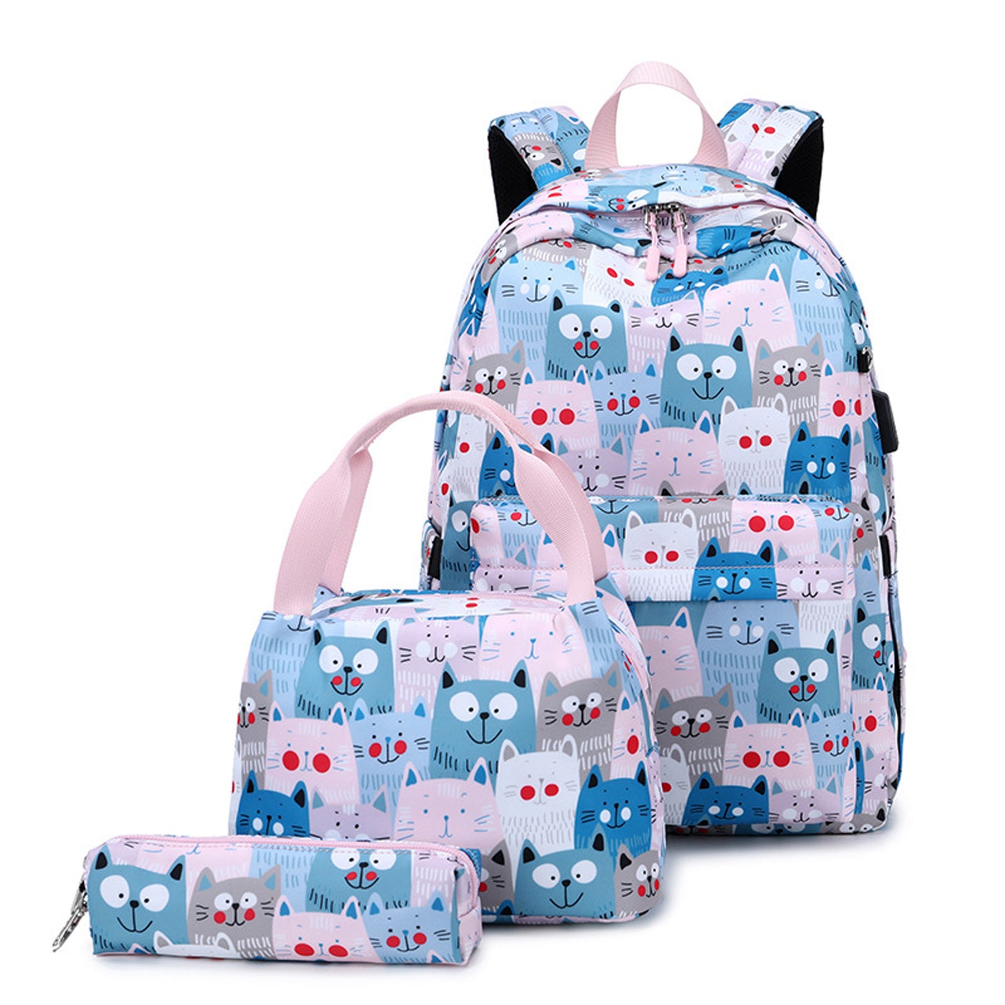 KEBEIXUAN 3pc Girls Backpacks Teenagers School Bookbag for Teen Girls Daypack