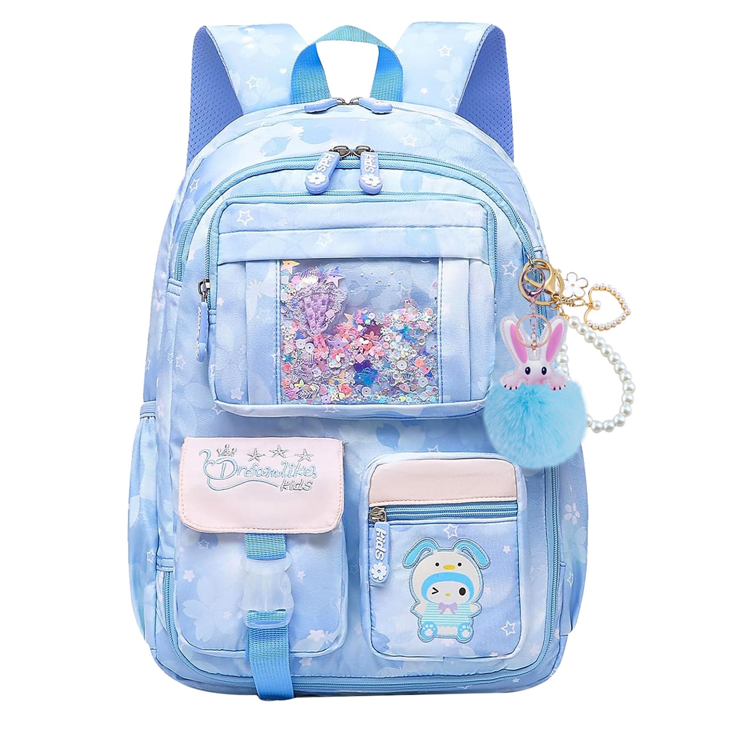 KEBEIXUAN Water-Resistant Large Capacity School Backpack for Girls – with Laptop Compartment