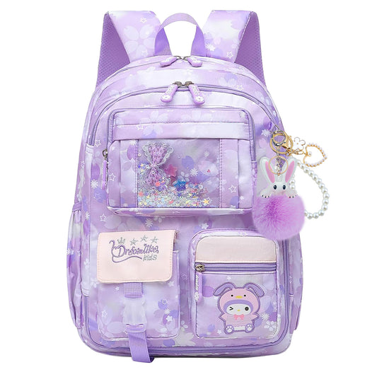 KEBEIXUAN Water-Resistant Large Capacity School Backpack for Girls – with Laptop Compartment