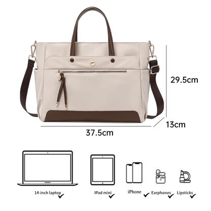KEBEIXUAN Women's Laptop Bag - Stylish Shoulder Tote for Computers and Tablets, Ideal Work Handbag and Gift for Teachers