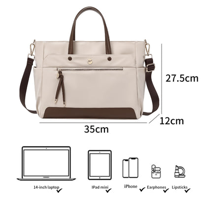 KEBEIXUAN Women's Laptop Bag - Stylish Shoulder Tote for Computers and Tablets, Ideal Work Handbag and Gift for Teachers