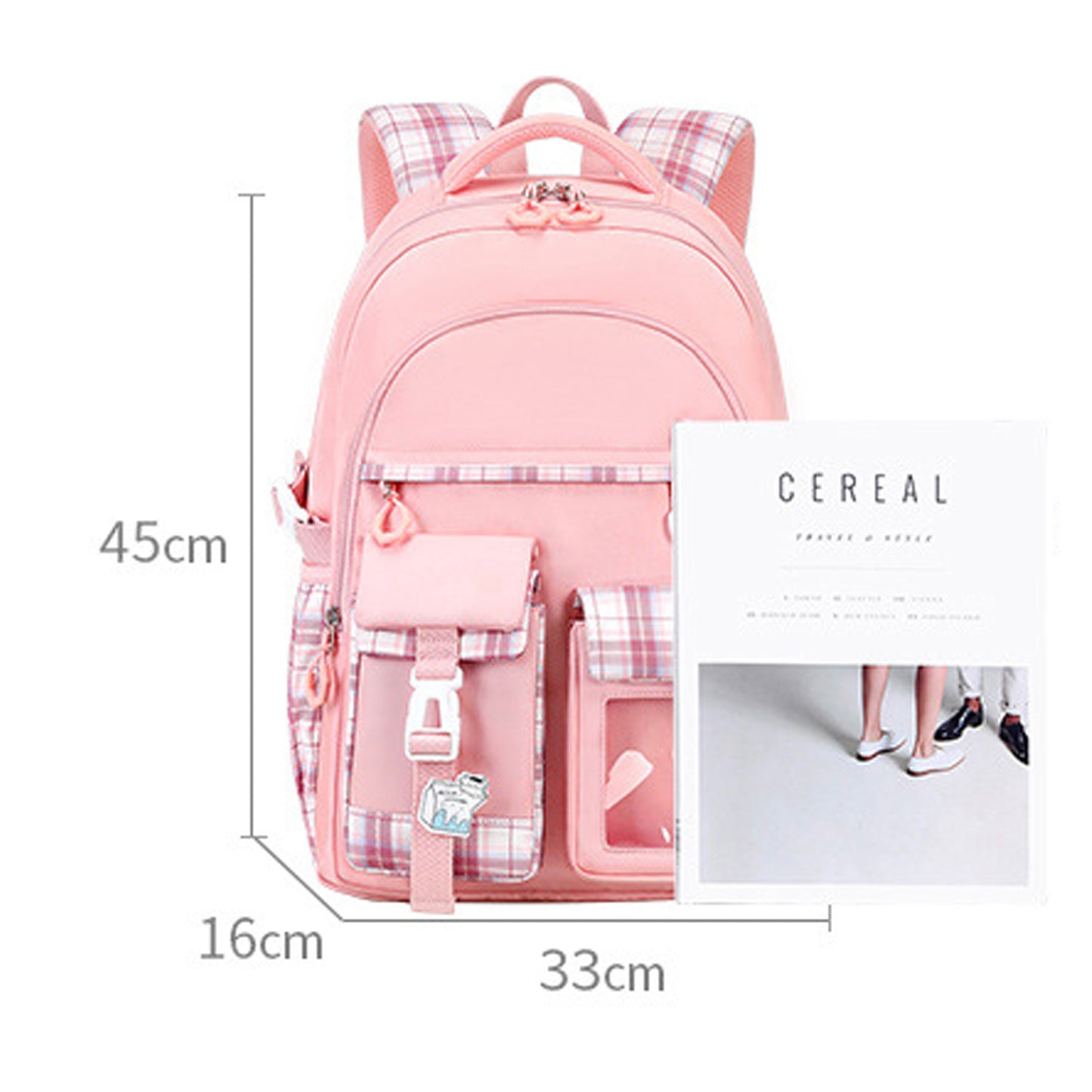 KEBEIXUAN Backpacks for Girls Kids Kawaii School Bag Bookbag