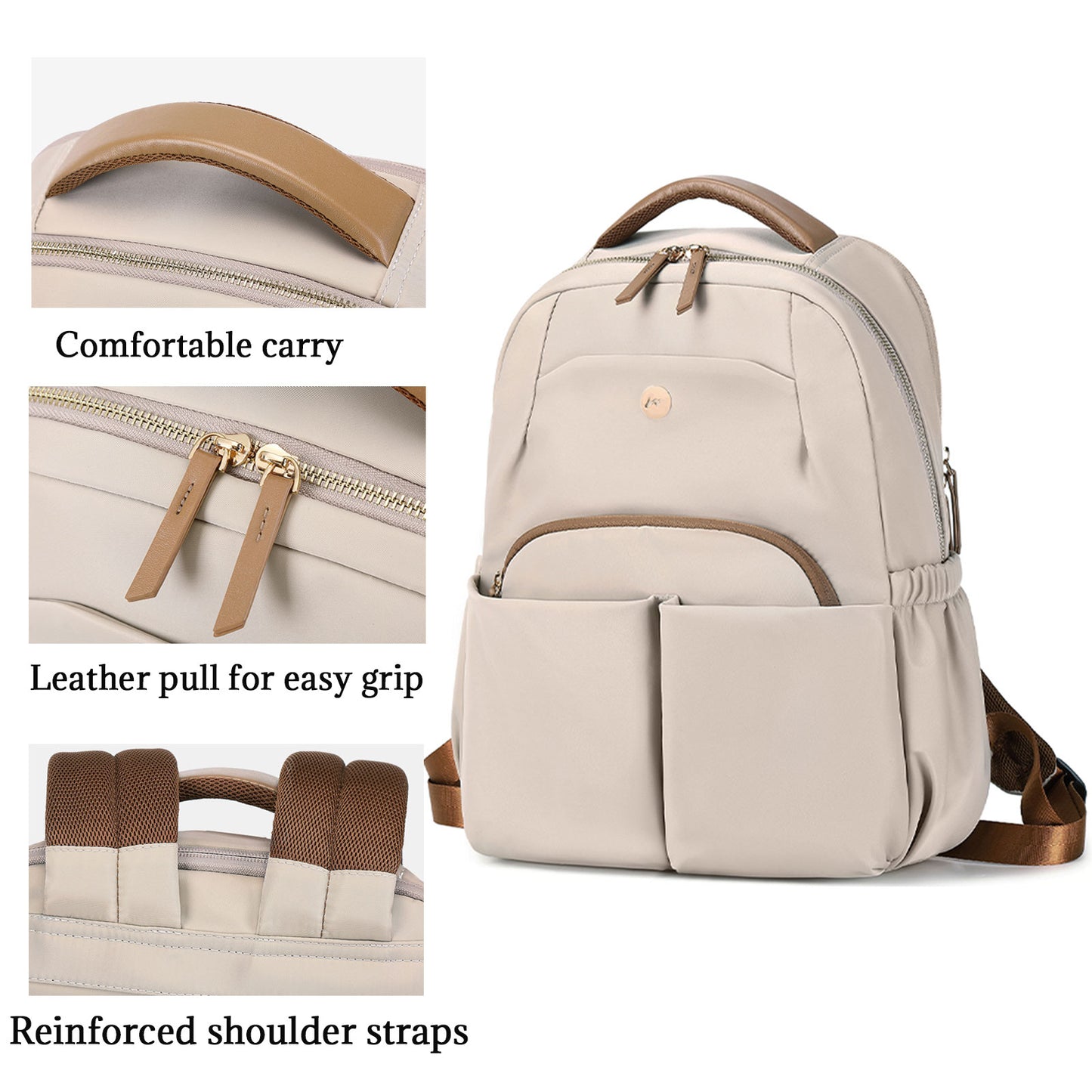 KEBEIXUAN Women's Laptop Backpack - Versatile Work and Travel Purse, Business Computer Bag with Waterproof Compartment for Teachers, Nurses, and College Students