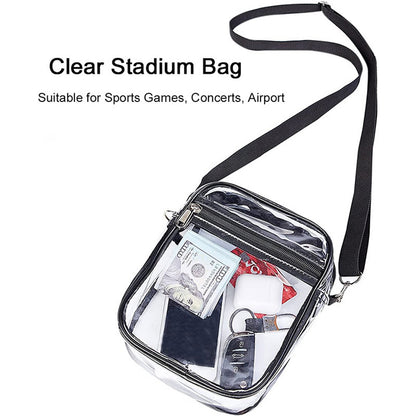KEBEIXUAN Clear Crossbody Bag Stadium Events Clear Purses