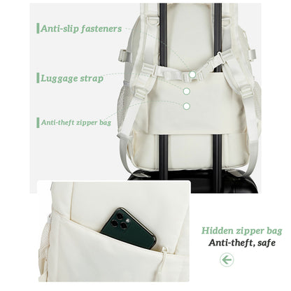 KEBEIXUAN Large School Backpack for Teen Girls – Stylish Bookbag with Laptop Sleeve for High School, College & Daily Use