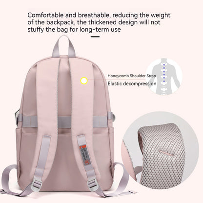 KEBEIXUAN Backpacks for Girls Kids Bookbags Heart Pendant