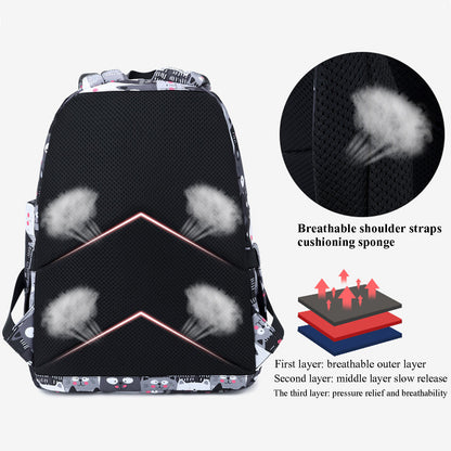 KEBEIXUAN 3pc Girls Backpacks Teenagers School Bookbag for Teen Girls Daypack