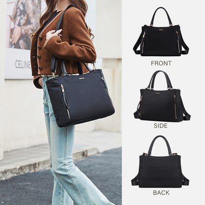 KEBEIXUAN Women's Laptop Bag - Stylish Shoulder Tote for Computers and Tablets, Zippered Handbag for Work, Travel, and Gifts for Teachers