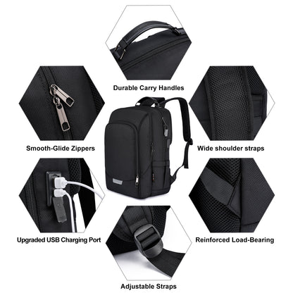 KEBEIXUAN Backpacks for Men Laptop Backpack Business Anti Theft Computer Bag for College School 15.6 Inch Work Backpack with USB Charge Port