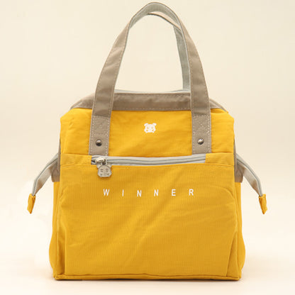 Yellow Insulated Lunch Bag for Women & Girls – Stylish Small Cooler Tote for Work, School & Travel | Lightweight, Leakproof & Easy to Clean | Great Gift for Nurses, Teachers, and Students