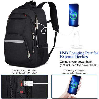 KEBEIXUAN Backpacks for Men Laptop Travel Backpack Anti Theft College School Computer Bag Large Backpack for Men Fits 17 Inch Laptop