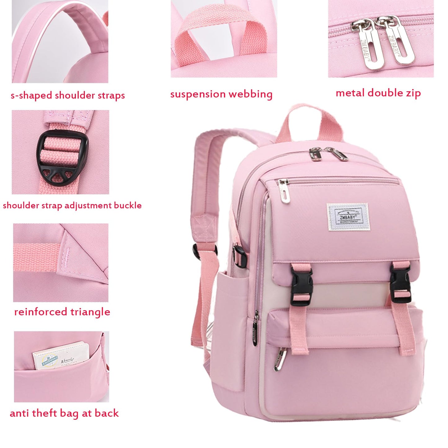 kebeixuan school kids girls backpacks travel bag laptop