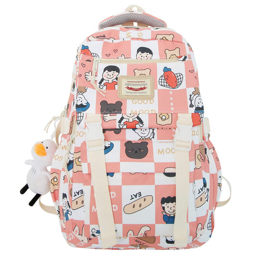kebeixuan girls backpacks bookbag cute laptop schoolbag lightweight