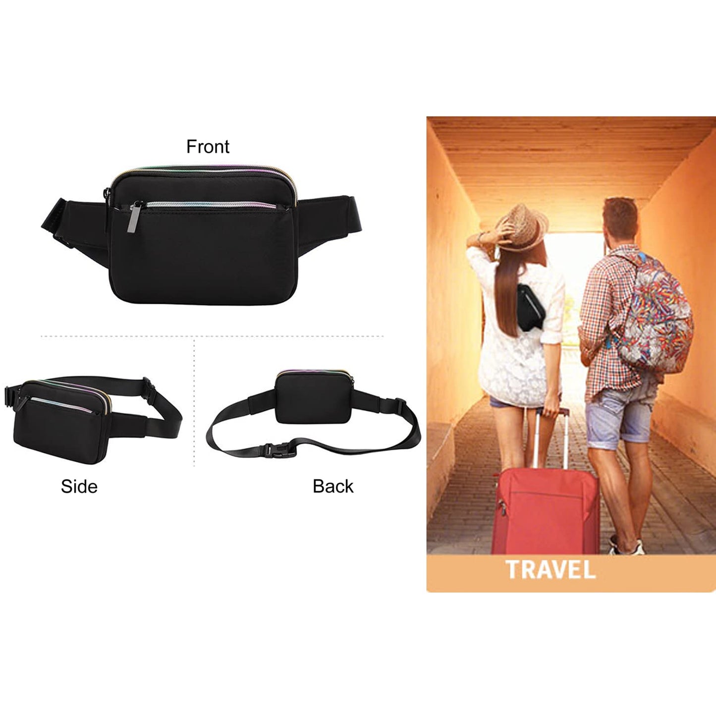 kebeixuan fanny pack belt bag stylish water repellent 