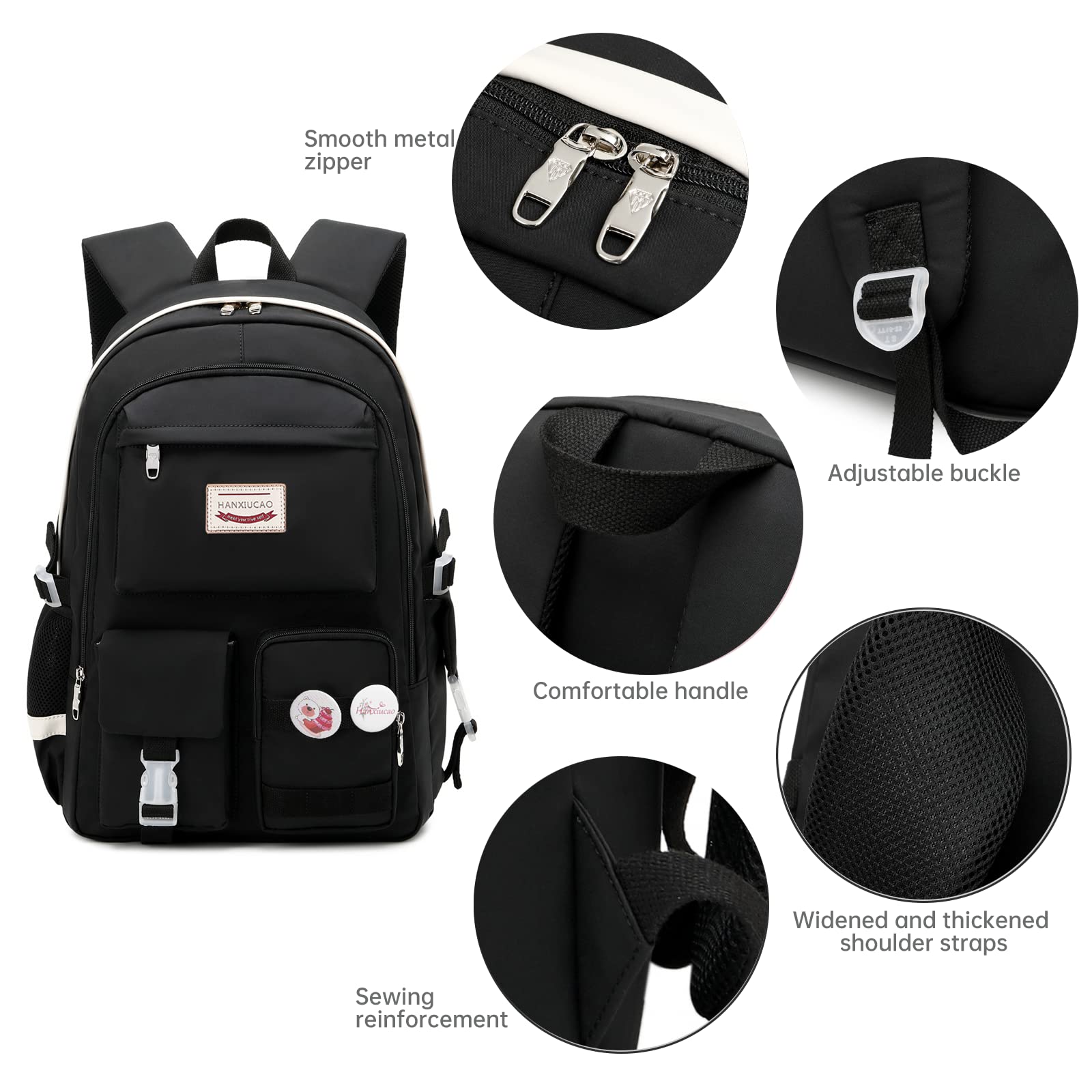 kebeixuan girls backpacks anti theft laptop travel casusl daypack