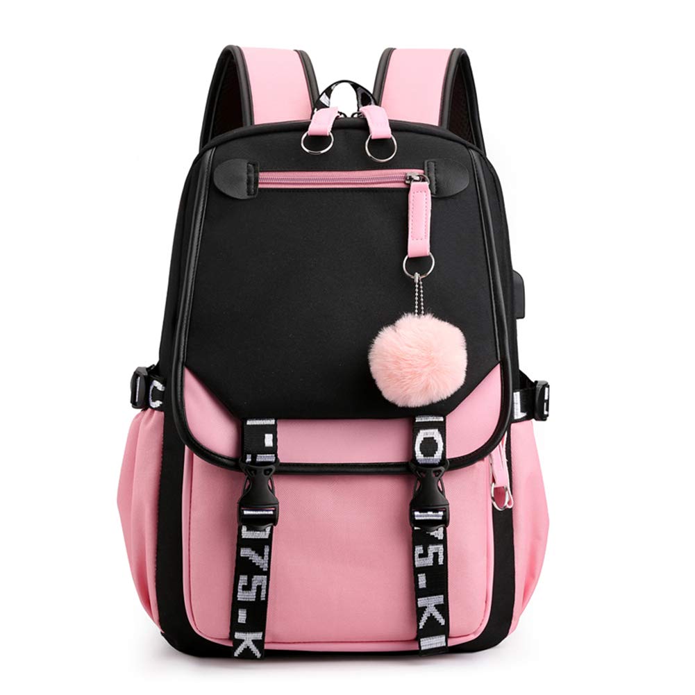 kebeixuan kids girls backpacks fashion USB charging cute