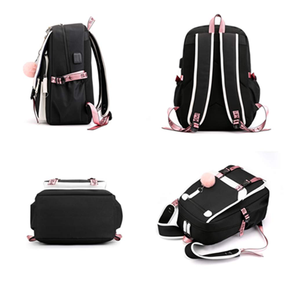 kebeixuan kids girls backpacks fashion USB charging cute