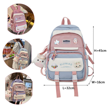 kebeixuan girls backpacks cute lightweight multiple compartments laptop 