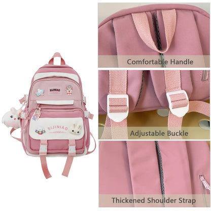 kebeixuan girls backpacks cute lightweight multiple compartments laptop 