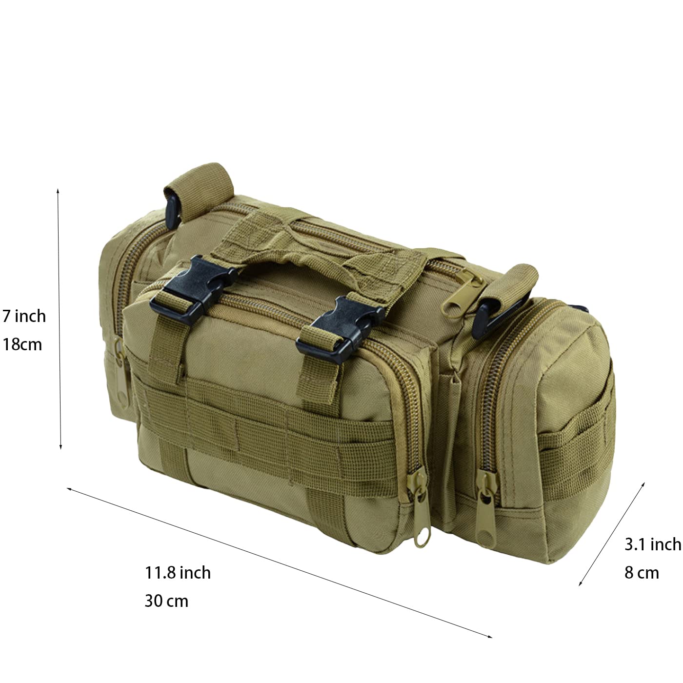 kebeixuan tactical fanny pack molle covertible