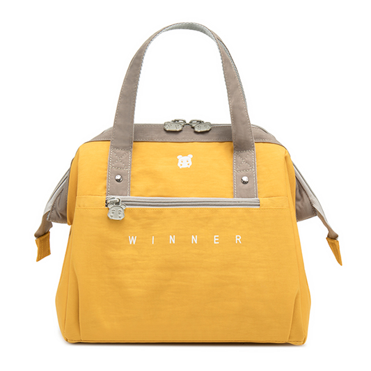 Yellow Insulated Lunch Bag for Women & Girls – Stylish Small Cooler Tote for Work, School & Travel | Lightweight, Leakproof & Easy to Clean | Great Gift for Nurses, Teachers, and Students