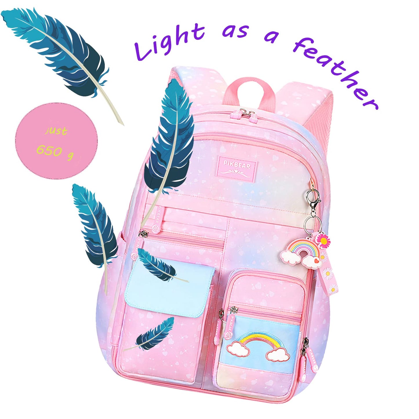 kebeixuan girls backpacks cute schoolbag travel bookbag