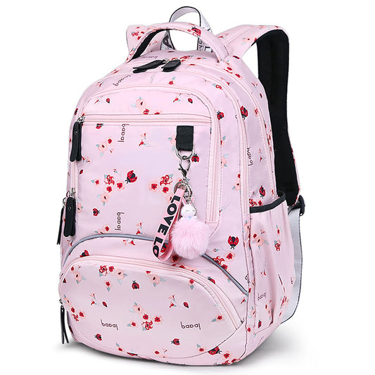 kebeixuan girls backpack multi-compartment school bag