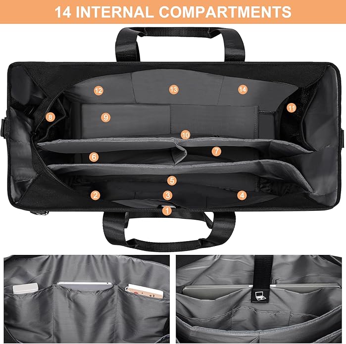 KEBEIXUAN Work Tote Bags for Women with Laptop Compartment Ideal for Teacher, Nurse, Professionals Versatile as Diaper Bag Laptop Tote