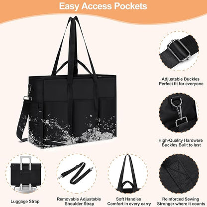 KEBEIXUAN Work Tote Bags for Women with Laptop Compartment Ideal for Teacher, Nurse, Professionals Versatile as Diaper Bag Laptop Tote
