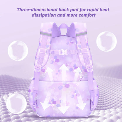 KEBEIXUAN Water-Resistant Large Capacity School Backpack for Girls – with Laptop Compartment