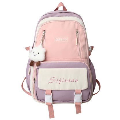 kebeixuan girls backpack trendy daypack lightweight with luggage strap